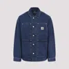 Carhartt Logo Double Front Denim Jacket In Blue