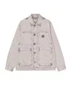 Carhartt Double Layer Front Jacket Collared Design In Gray