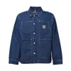 Carhartt Og Double Front Jacket In Blue Denim In Blue