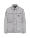 Carhartt Double Layer Front Jacket Collared Design In Gray