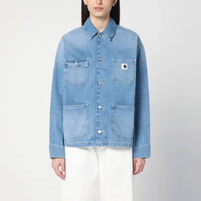 Carhartt Blue Michigan Denim Jacket In Light Blue