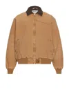 Carhartt Og Santa Fe Padded Cotton-canvas Jacket In Hamilton Brown & Stone Canvas Tobacco