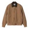 Carhartt Og Santa Fe Padded Cotton-canvas Jacket In O Hamilton Brown Tobacco