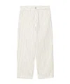 Carhartt Og Single Knee Pant In Wax/dark Navy Blue Seton Stripe