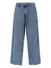 Carhartt Og Single Knee Wide-leg Jeans In Blue