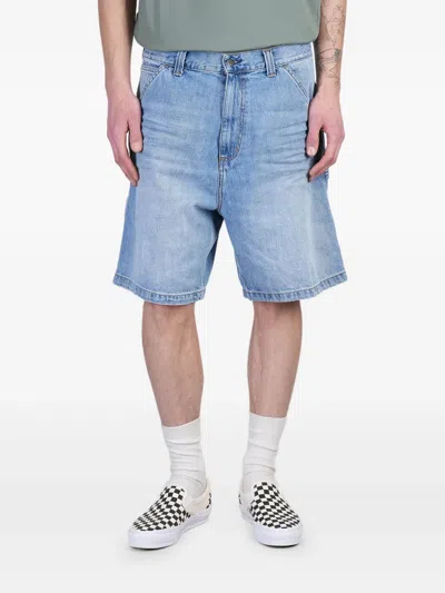 Carhartt Og Single Knee Shorts In Blue