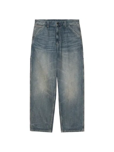Carhartt Og Single Knee Wide-leg Jeans In Blue
