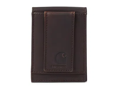 Carhartt Oil Tan Leather Front Pocket Wallet Wallet Handbags Brown: One Size