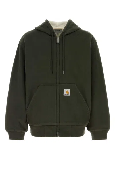 CARHARTT OLIVE ACTIVE SWEAT JACKET