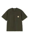 Carhartt Wip Short-sleeve T-shirt With Logo In Green