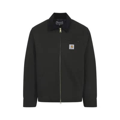 Carhartt Olive Green Cotton Detroit Jacket In Black