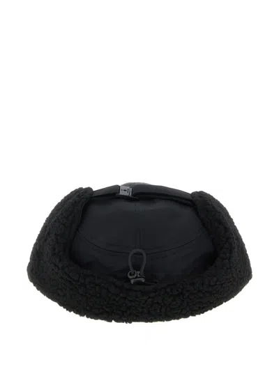 Carhartt Oltera Ear Guard Cap Logo-patch Hat In Black