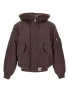 Carhartt Mens Palisander Angelite Hd Oltera Hooded Woven Jacket In Brown