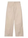 Carhartt Omak Logo-patch Trousers In Neutral