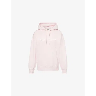 Carhartt Omens Air Pink Brand-embroidered Cotton-blend Hoody