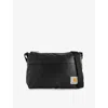 Carhartt Omens Black Dean Brand-patch Cotton Shoulder Bag In Black