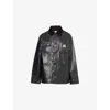 Carhartt Ip Womens Dean Michigan Relaxed-fit Coated-cotton Jacket Black Xs In Black