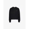 Carhartt Ip Womens Black Eldon Brand-patch Cotton-blend Sweatshirt In Black
