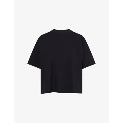 Carhartt Omens Black Embroidered-logo Chester Cotton T-shirt