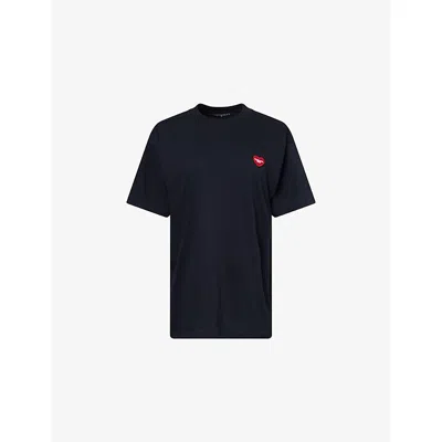 Carhartt Omens Black Heart Embroidered Cotton T-shirt