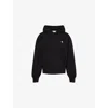 Carhartt Casey Logo-embroidered Cotton Hoodie In Black / Silver
