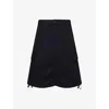 Carhartt Omens Black W' Kingston Flap-pocket Cotton-twill Mini Skirt