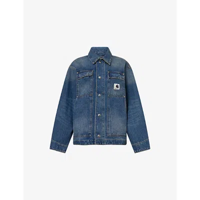 Carhartt Omens Blue Arctic Patch-pocket Denim Jacket