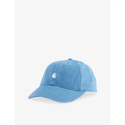 Carhartt Omens Blue Lucas Logo-patch Cotton Cap