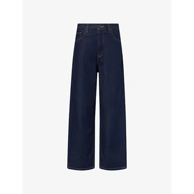 Carhartt Omens Blue/rinsed Brandon Wide-leg Denim Jeans