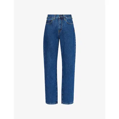 Carhartt Omens Blue/wash Noxon Straight-leg Denim Jeans
