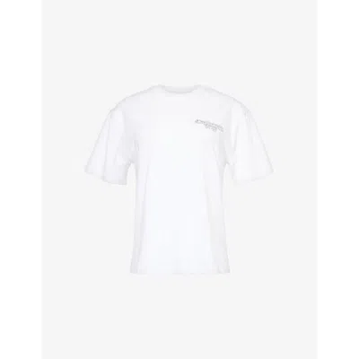 Carhartt Omens Chain Link Round-neck Cotton-jersey T-shirt White