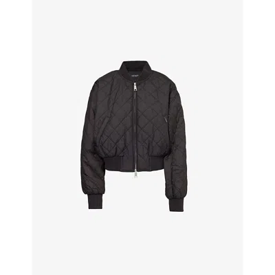 Carhartt Omens  Wip Selma Liner Quilted Recycled-polyester Jacket In Black