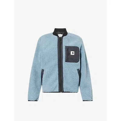 Carhartt Omens Citadel / Black Janet Padded-liner Fleece Jacket In Blue