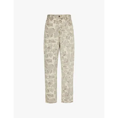 Carhartt Omens Camo Duck Duck Orell Camouflage-pattern Denim Jeans In Camo Duck Black