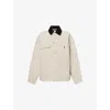 Carhartt Omens Fleur De Sel Black Og Michigan Corduroy-collar Cotton Jacket Xs In Neutral