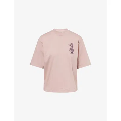 Carhartt Omens Gentle Pink Graphic-print Cotton T-shirt