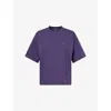 Carhartt Omens Lokers Chester  Logo-print Cotton T-shirt In Purple