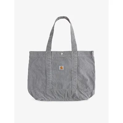 Carhartt Omens Mrcr Strpe,grpht/wax Mercer Cotton-canvas Tote Bag