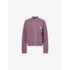 Carhartt Ip Womens Michigan Knitted Cardigan Phlox Xs In Pink