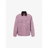 Carhartt Omens Phlox Tobacco Og Michigan Corduroy-collar Cotton Jacket Xs In Multi