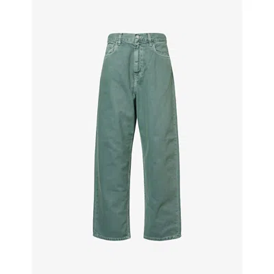 Carhartt Omens Silver Pine Brandon Wide-leg Loose-fit Denim Jeans