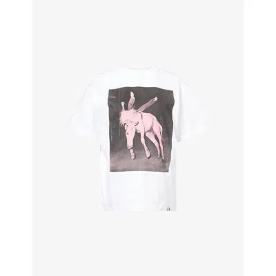 Carhartt Omens White Sean Hamilton Graphic-print Cotton T-shirt Xs