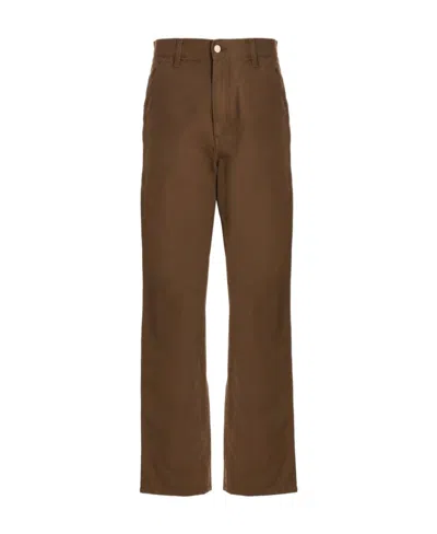 Carhartt One-knee Trousers In Brown