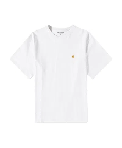 Carhartt Open-necked Black Shirt In Cream