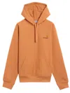 Carhartt Orange Embroidery Logo Hoodie In Orange
