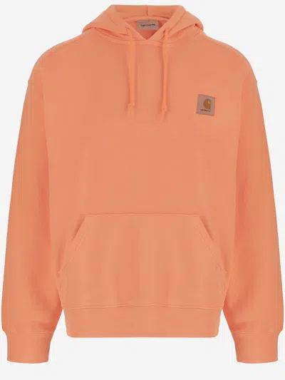 Carhartt Orange Stretch Cotton Sweatshirt