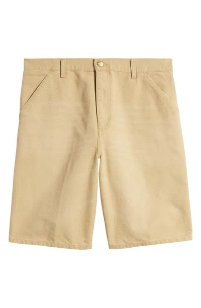 CARHARTT ORGANIC COTTON CANVAS CARPENTER SHORTS