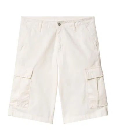 Carhartt Cargo Shorts Featuring Multiple Pockets In White