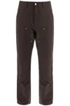 Carhartt Double Knee Straight-leg Trousers In Brown