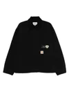 Carhartt Work In Progress Og Arcan Graphic Organic Cotton Canvas Jacket In Black